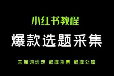 保姆级小红书爆款选题最简采集流程