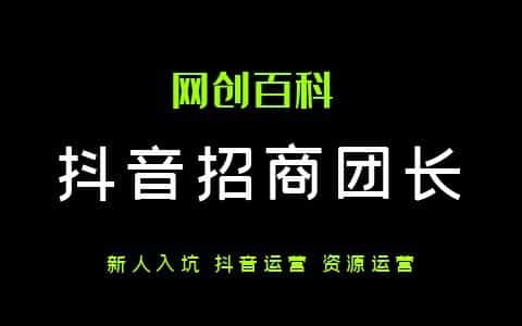 新手入局应该怎么做好抖音招商团长？