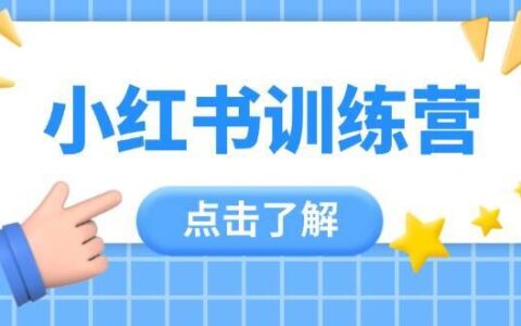 小红书训练营，助小白入门，掌握技巧变达人，课程实操又全面（12节课）