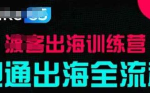 出海训练营基础课，​跑通出海全流程，实战案例拆解