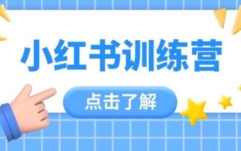 （14545期）小红书训练营，助小白入门，掌握技巧变达人，课程实操又全面（12节课）