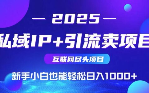 （14613期）私域IP+卖项目，普通人小白也能轻松实现日入1000+