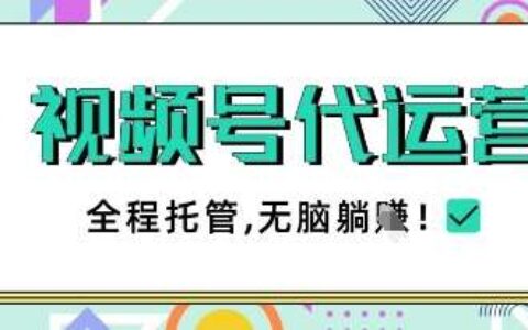 视频号代运营，团队托管计划，简单操作不限时间地点，一部手机单月轻松变现5k【揭秘】