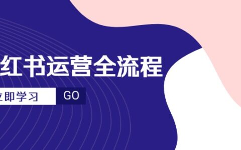 （14861期）小红书运营全流程，爆款选题文案，视频制作技巧，进阶达人宝典