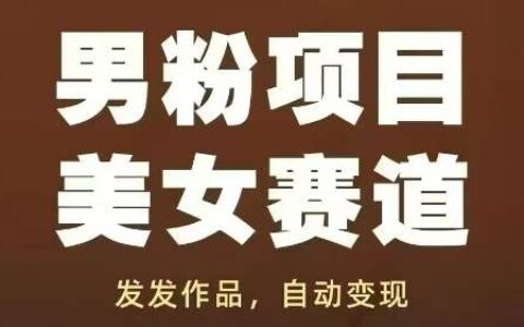 男粉项目美女赛道，发发作品，轻松获流自动变现