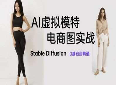AI虚拟模特电商图实战，AI绘画Stable Diffusion 0基础到精通