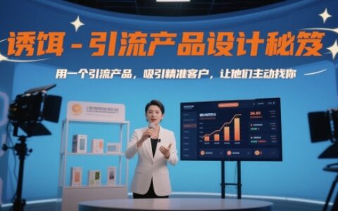 诱饵-引流产品设计秘笈，用一个引流产品，吸引精准客户，让他们主动找你
