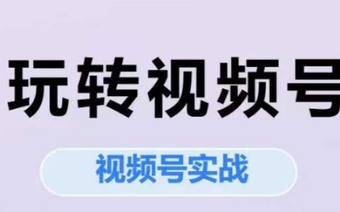玩转视频号，视频号实战系列课