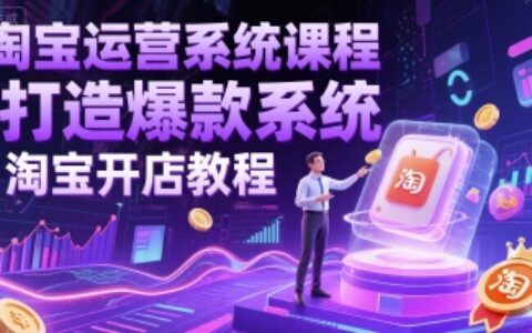 淘宝运营系统课程-打造爆款系统-淘宝开店教程