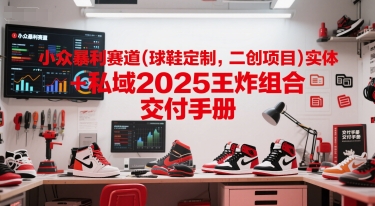 小众暴L赛道(球鞋定制，二创项目)实体+私域2025王炸组合  交付手册