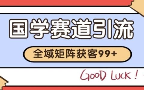 小红书某音国学赛道引流获客 自热矩阵日引200+