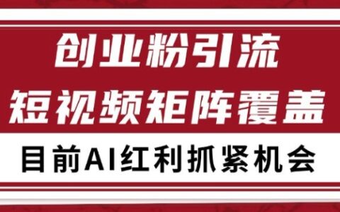 小红书某音创业赛道引流获客 自热矩阵日引200+