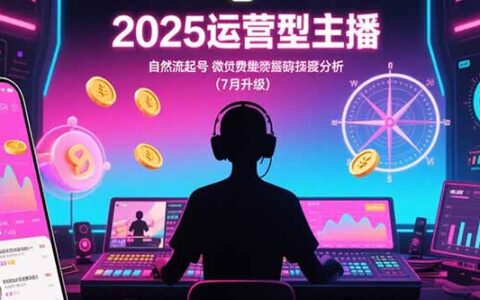 2025运营型主播：自然流起号，微付费投放技巧，罗盘数据深度解析(7月更新)