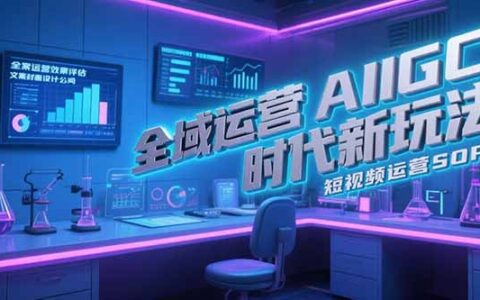 全域运营AIGC时代新玩法，文案封面设计公式，短视频运营SOP