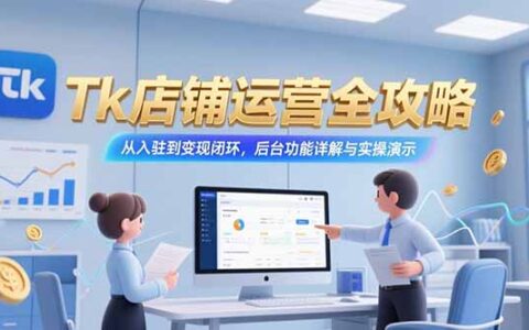 Tk店铺运营全攻略，从入驻到变现闭环，后台功能详解与实操演示