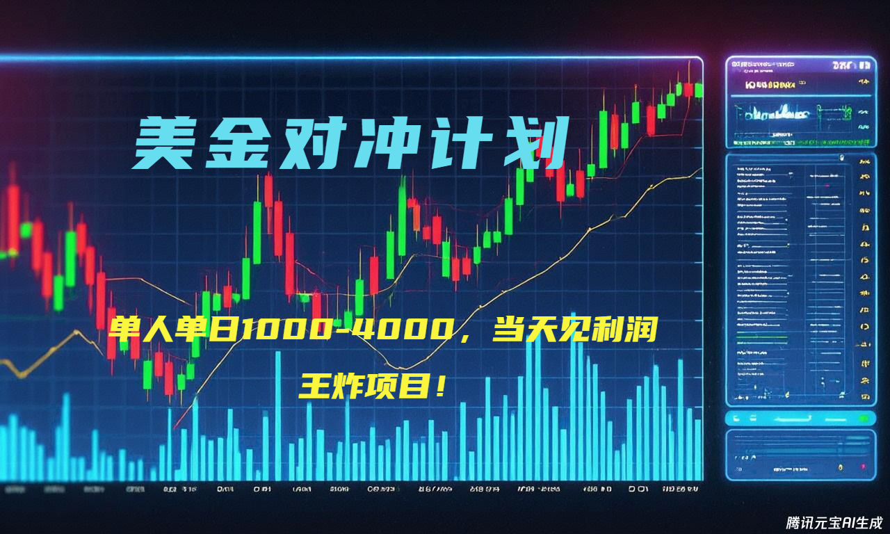 2025年最爆栗项目“美金先登计划”最新最强对冲战法，每日实际收益1K-4K