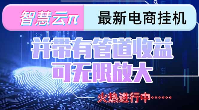 智慧云π电脑挂G单机每天收益300—500+ 并带有团队管道收益 可无限放大