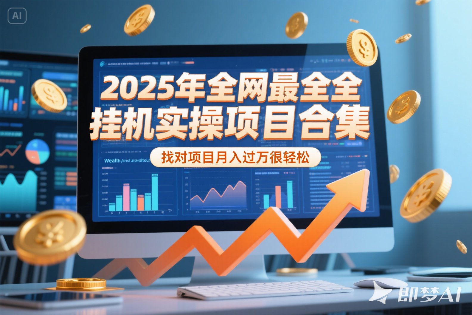 2025年挂G实操项目实操演练，挂G类型，AI直播类型，轻资产创业类型...