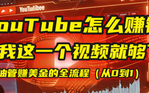 【YouTube掘金】我把做油管赚美金的全流程（从0到1），今天一节课毫无保留！