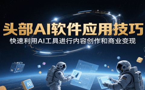 头部AI软件应用技巧，快速利用AI工具进行内容创作和商业变现