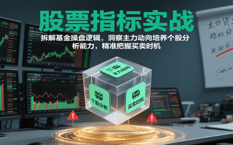 股票指标实战，拆解基金操盘逻辑，洞察主力动向培养个股分析能力，精准把握买卖时机