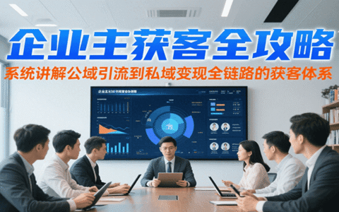 企业主获客全攻略，系统讲解公域引流到私域变现全链路的获客体系