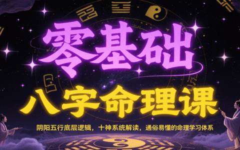 零基础八字命理课：阴阳五行底层逻辑，十神系统解读，通俗易懂的命理学习体系