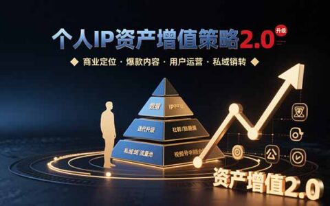 个人IP资产增值策略2.0 拆解商业定位/爆款内容/用户运营/私域销转四大模块