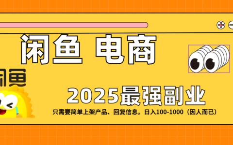 闲鱼电商 潮玩赛道，日入100-1000