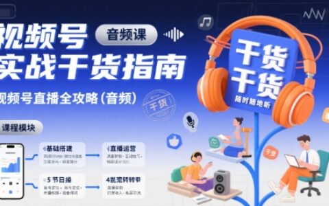 视频号实战干货指南，视频号直播全攻略（音频）