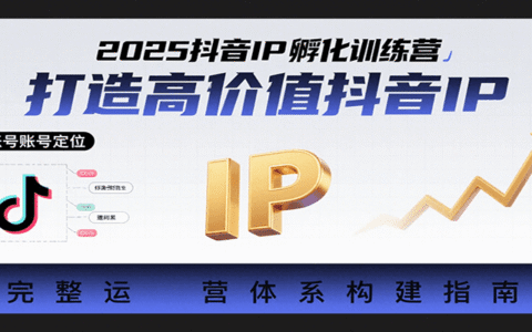 2025抖音IP孵化训练营，打造高价值抖音IP的完整运营体系