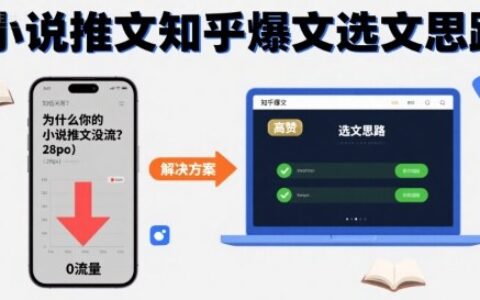 为什么你的小说推文没流量？小说推文知乎爆文选文思路