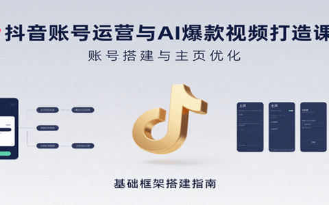 抖音账号运营与AI爆款视频打造课：含账号搭建、运营及多种AI特效视频制作方法