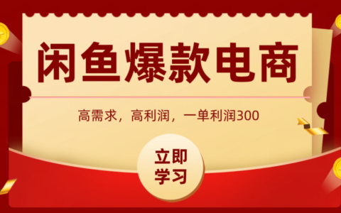 闲鱼卖高利润产品，上架即可出单，每天利润1000＋