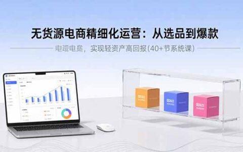无货源电商精细化运营：从选品到爆款，实现轻资产高回报(40+节系统课)