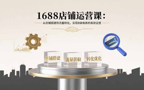 1688店铺运营课：从店铺搭建到流量转化，实现B端电商的高效运营