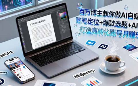 百万博主教你做AI自媒体：账号定位+爆款选题+AI创作 打造高转化账号月收5w
