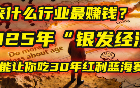 未来什么行业最赚钱？马哥揭秘2025年银发经济：一个能让你吃30年红利的蓝海赛道！