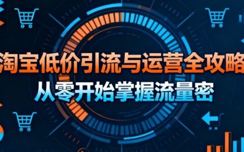 淘宝低价引流与运营全攻略，从零开始掌握流量密码