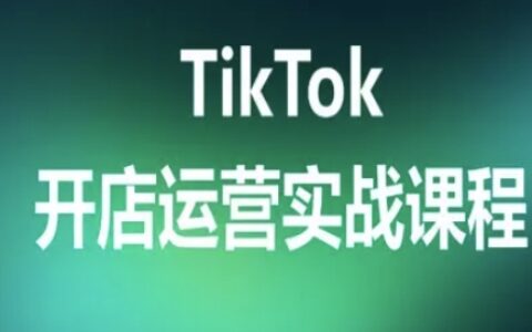 TikTok开店运营实战课程，TK跨境电商实操全流程