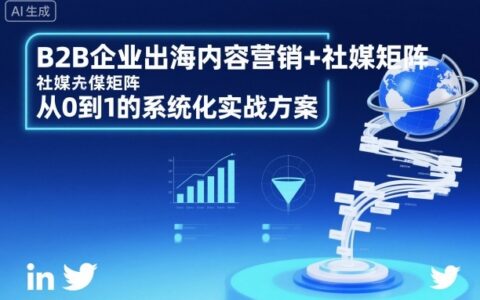 B2B企业出海内容营销+社媒矩阵，从0到1的系统化实战方案