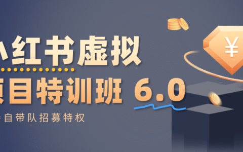 小红书虚拟项目特训班6.0 ，养号/选品/自动发货/爆款笔记（含40节视频课）