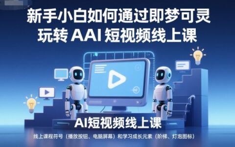 新手小白如何通过即梦可灵玩转AI短视频线上课