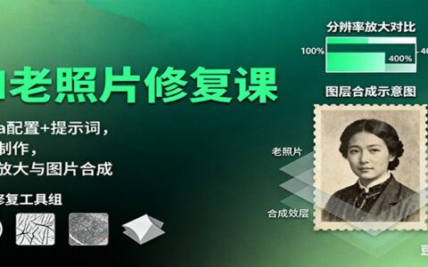 AI老照片修复课：Luma配置+提示词，动图制作，修复放大与图片合成