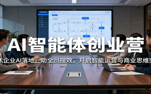 AI智能体创业营：聚焦企业AI落地，助全员提效，开启智能运营与商业思维突破