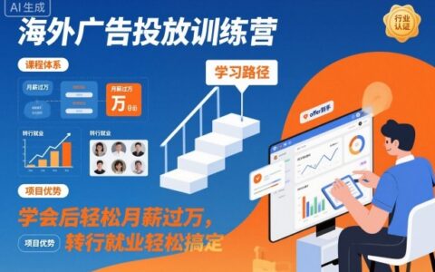 海外广告投放变现实战：掌握策略提升收入，助力转行就业指南