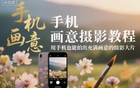 手机摄影变现攻略：轻松用手机拍出值钱大片