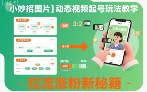 2025图片+动态视频起号实战方法：拉流涨粉变现指南