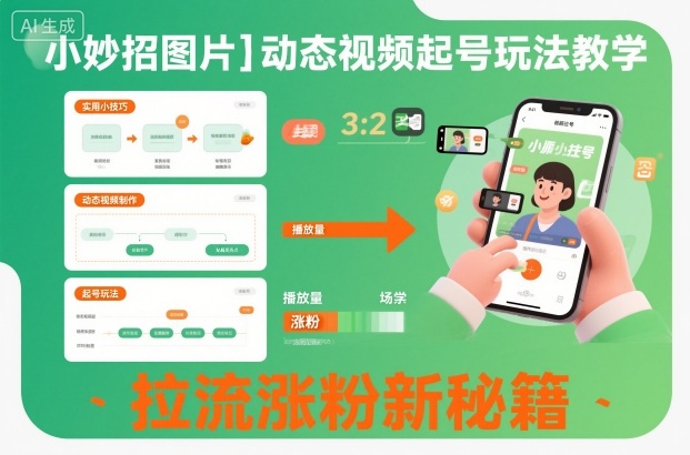 2025图片+动态视频起号实战方法：拉流涨粉变现指南