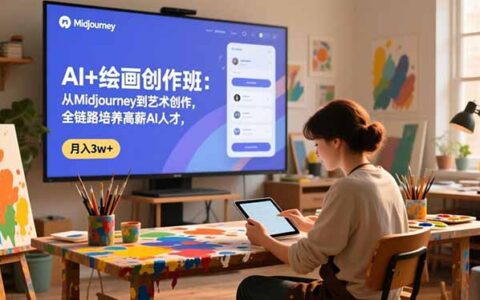AI绘画创作实战指南：从Midjourney到艺术变现，培养被动收入AI人才